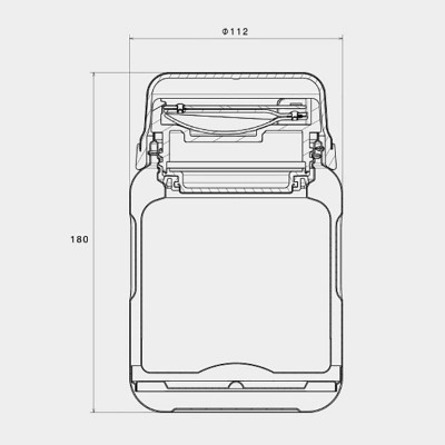 BOBBER Термос Jerrycan для еды  вакуумный бытовой 0,7л Glossy