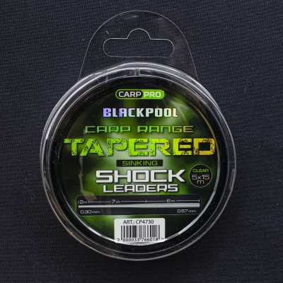 Шок-лидер Carp Pro Blackpool Sink Tapered Mono 0.3-0.57 мм, 5х15 м