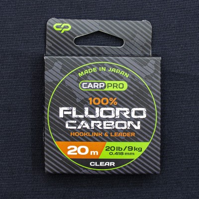 CARP PRO Леска флюорокарбон 100% 20м 20lb 0.418мм