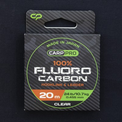 CARP PRO Леска флюорокарбон 100% 20м 24lb 0.455мм