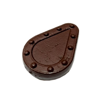 F-FISHING Грузило Капля плоское с грунтозацепом скользящее 80г brown 2шт ВР