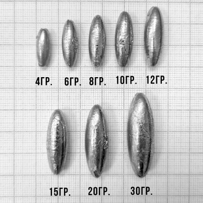 FLAGMAN Грузило оливка лонг 4г 10шт ВР