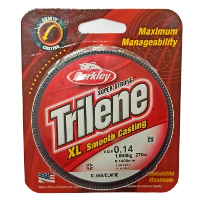 BERKLEY Леска моно Trilene XL 0,14мм 270м Clear