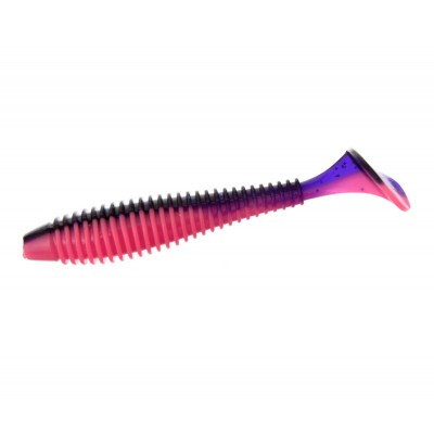 F-FISHING Виброхвост Mystic Fish Fat 3.3" #0526 Violet Pink 8.2см 4шт