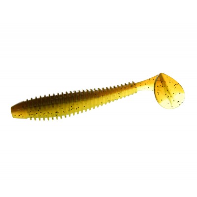 FLAGMAN Виброхвост Mystic Fish Fat 3.8" #2112 Watermelon Chartr 9.5см 3шт