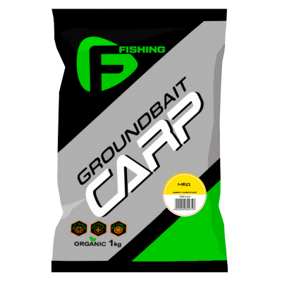 F-FISHING Прикормка для рыбы CARP Мед 1кг