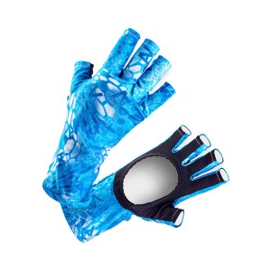 Перчатки солнцезащитные Veduta UV Gloves Reptile Skin Blue Water S мужские